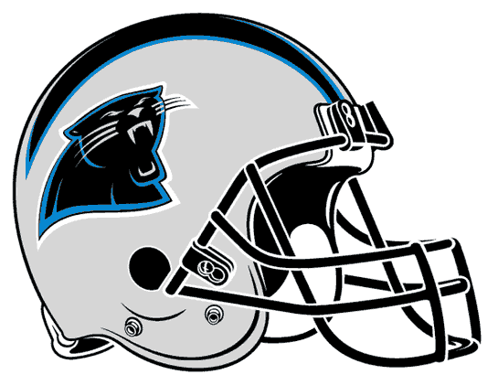Carolina Panthers 1995-2011 Helmet iron on transfers for fabric
